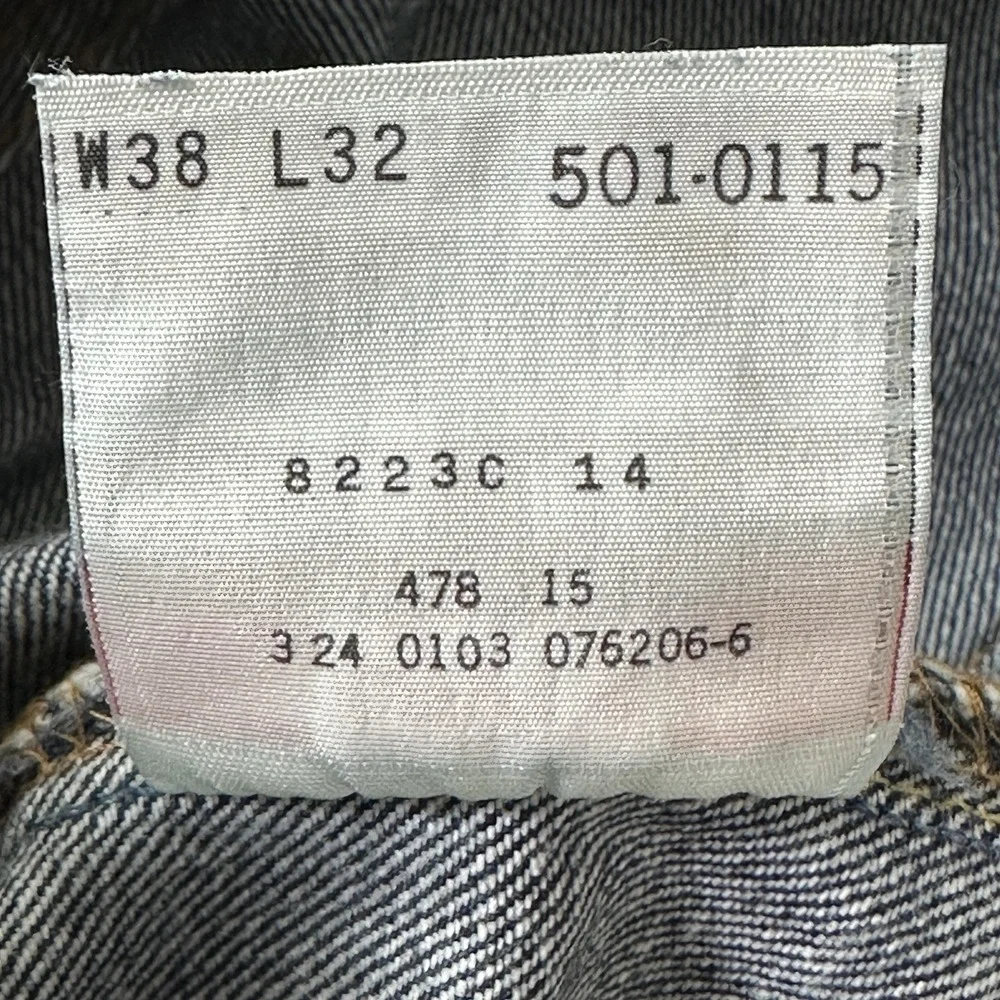 Vtg 2003 Y2K Levi's 501 Button-fly Jeans Dark Barely Worn Unbroken In 38x32